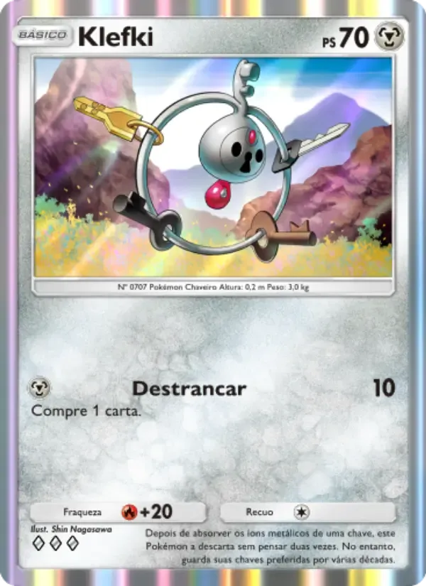Klefki card in Portuguese