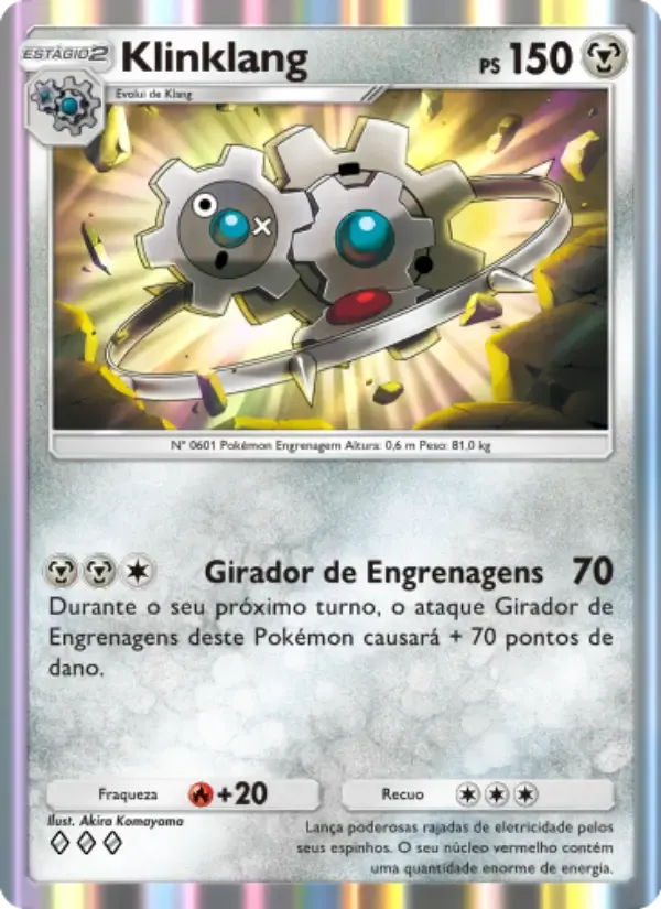 Klinklang card in Portuguese