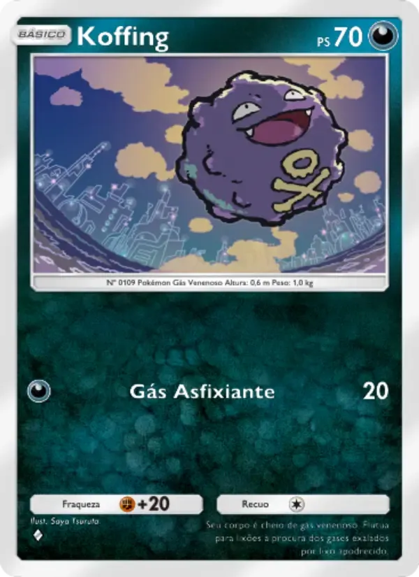 Koffing card in Portuguese