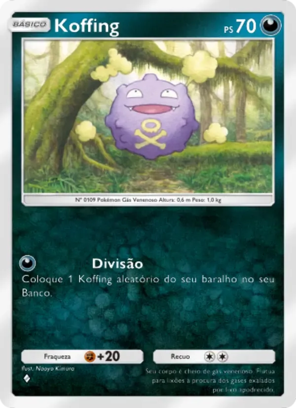 Koffing card in Portuguese