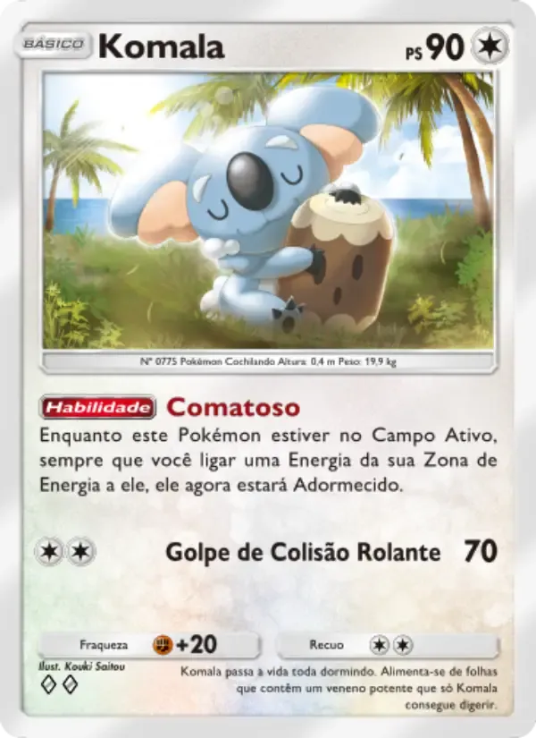 Komala card in Portuguese