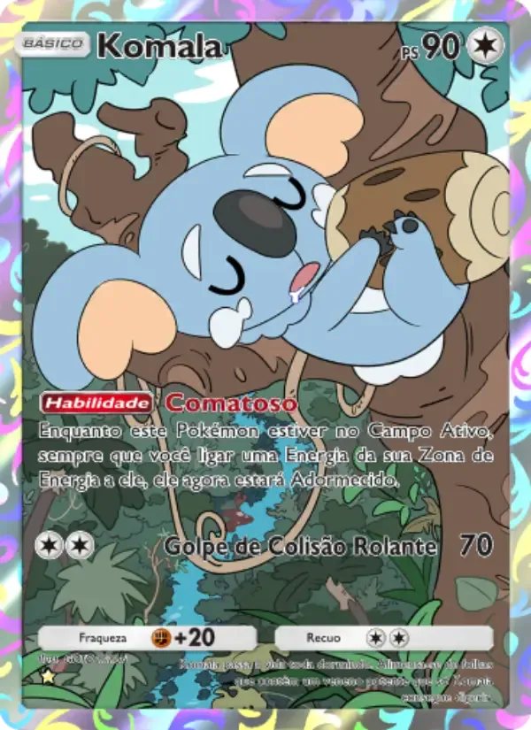 Komala card in Portuguese