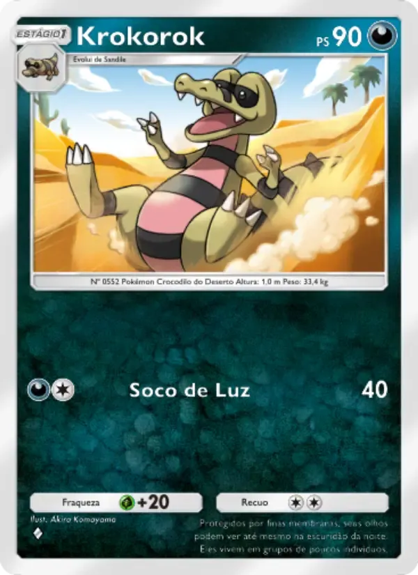 Krokorok card in Portuguese
