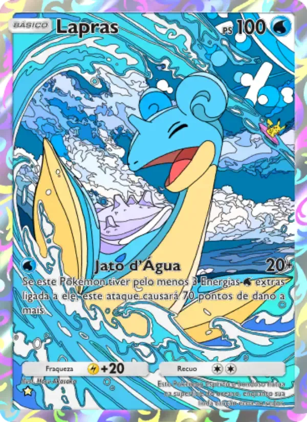 Lapras card in Portuguese