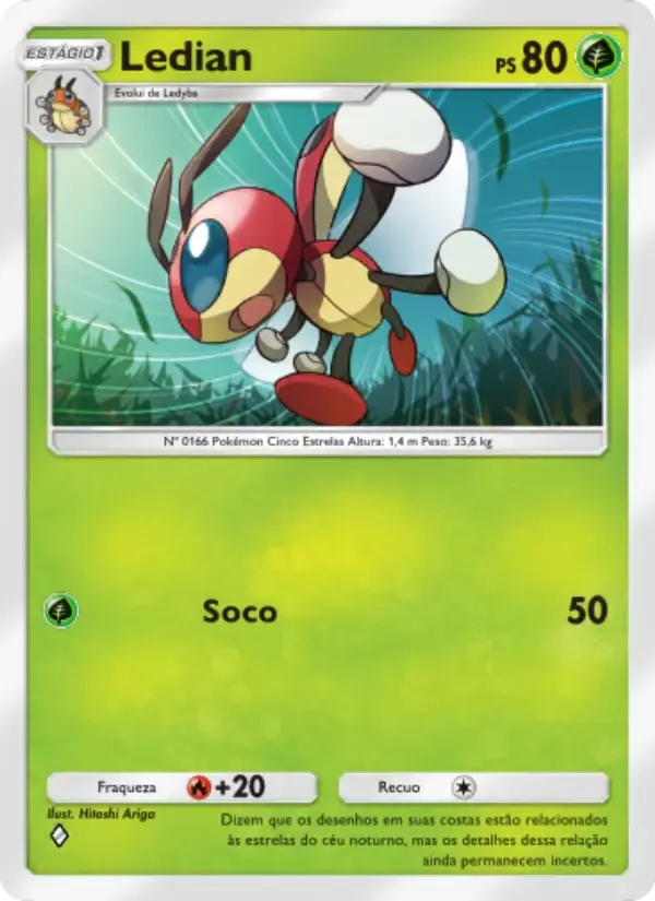 Ledian card in Portuguese