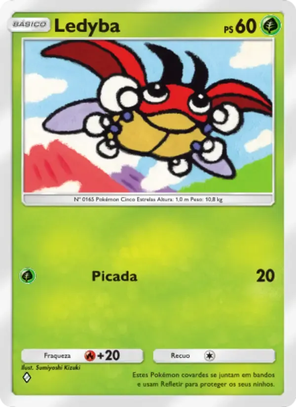Ledyba card in Portuguese