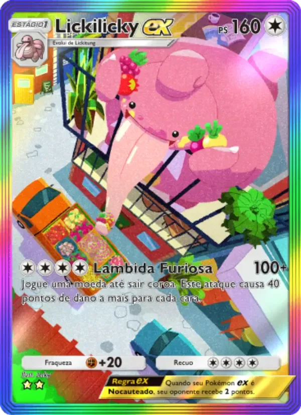 Lickilicky ex card in Portuguese