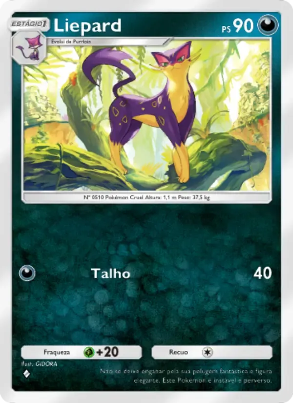 Liepard card in Portuguese