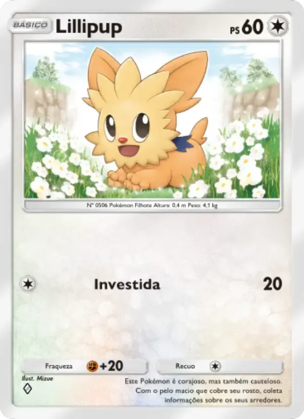 Lillipup card in Portuguese