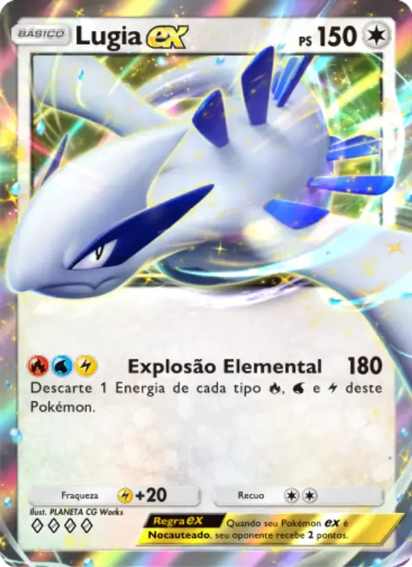 Lugia ex card in Portuguese