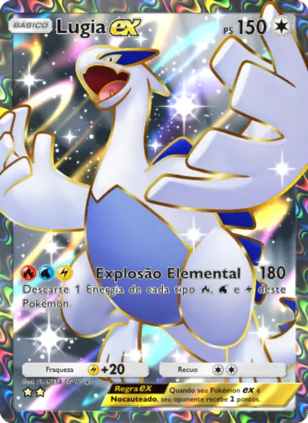 Lugia ex card in Portuguese