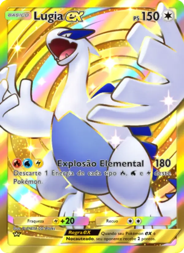 Lugia ex card in Portuguese