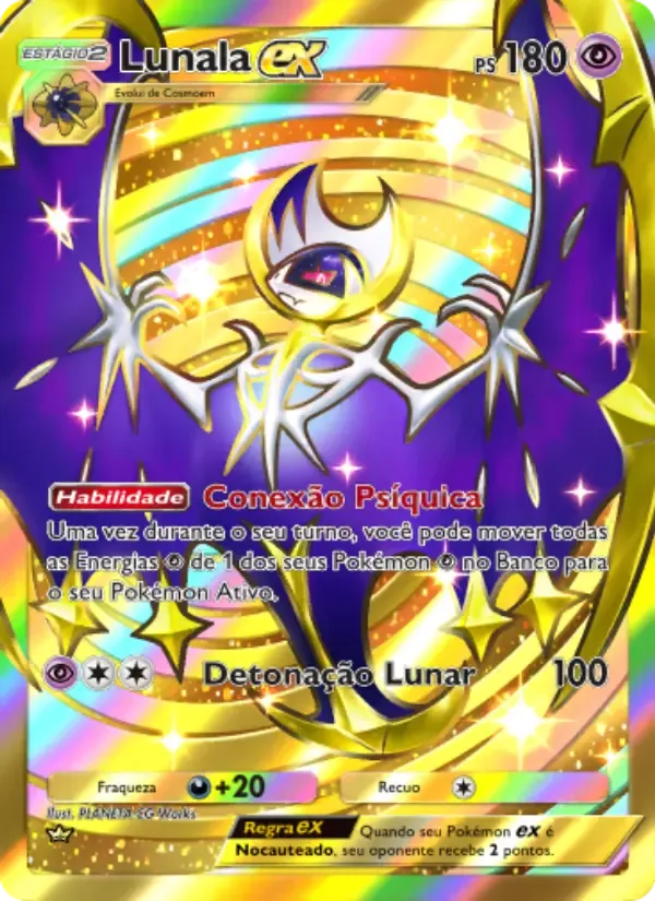 Lunala ex card in Portuguese