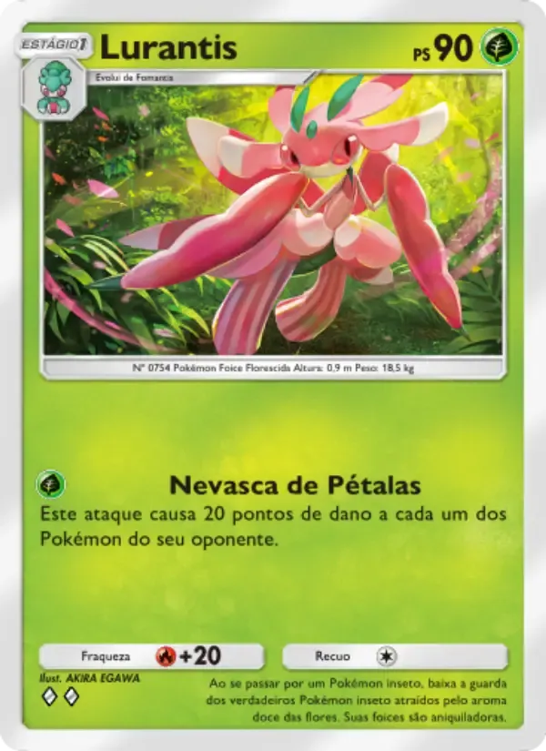 Lurantis card in Portuguese