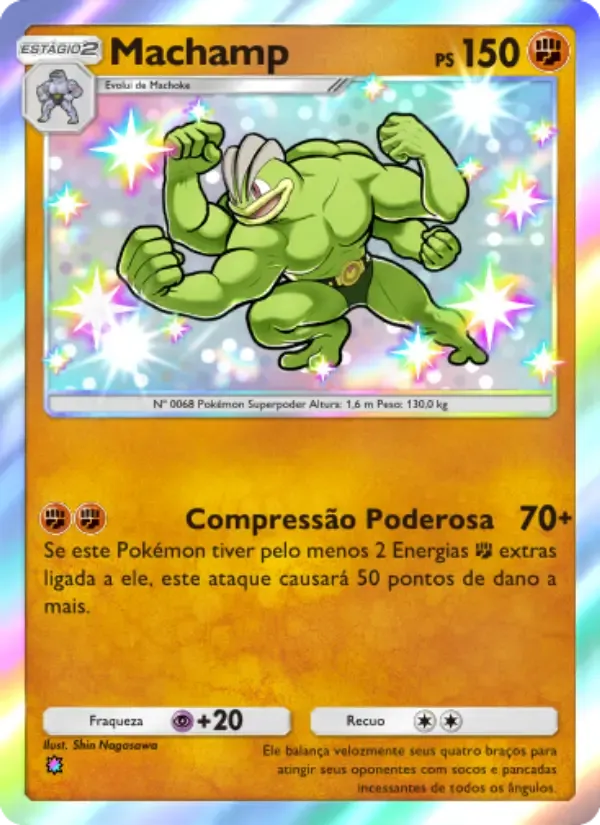 Machamp card in Portuguese