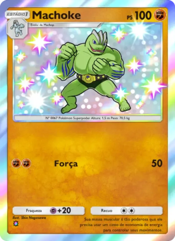 Machoke card in Portuguese