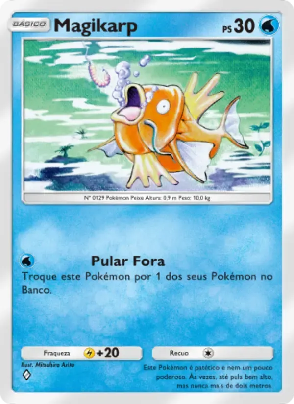 Magikarp card in Portuguese