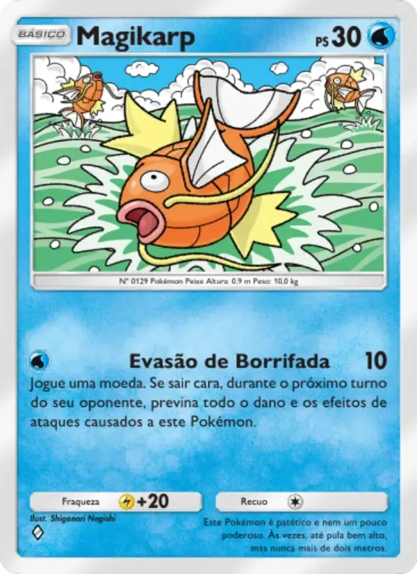 Magikarp card in Portuguese