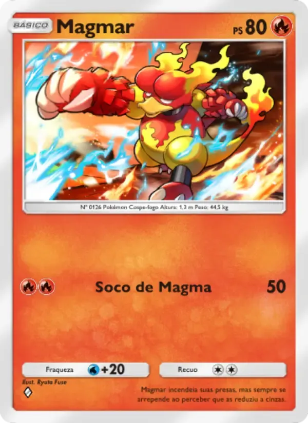 Magmar card in Portuguese
