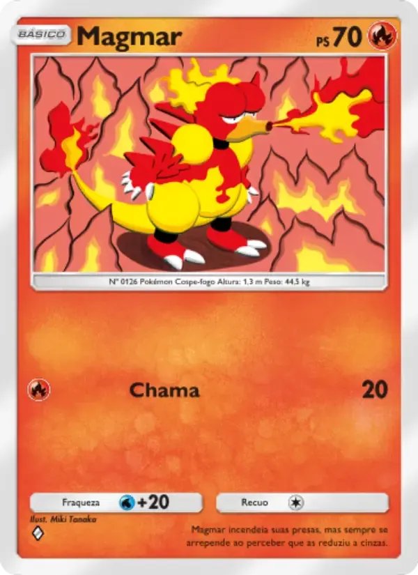 Magmar card in Portuguese