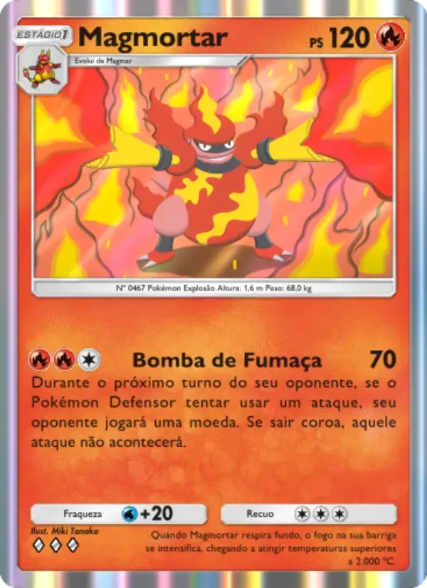 Magmortar card in Portuguese