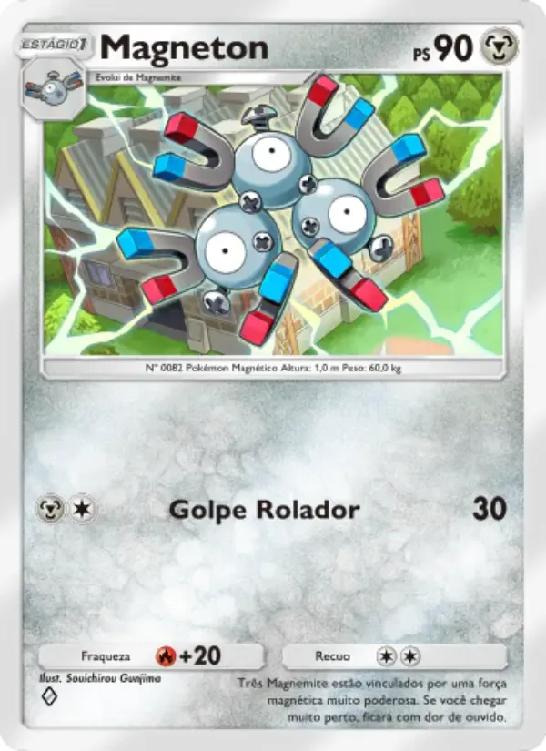 Magneton card in Portuguese