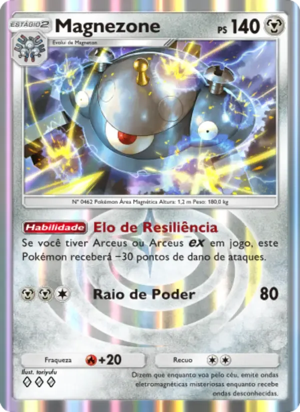Magnezone card in Portuguese