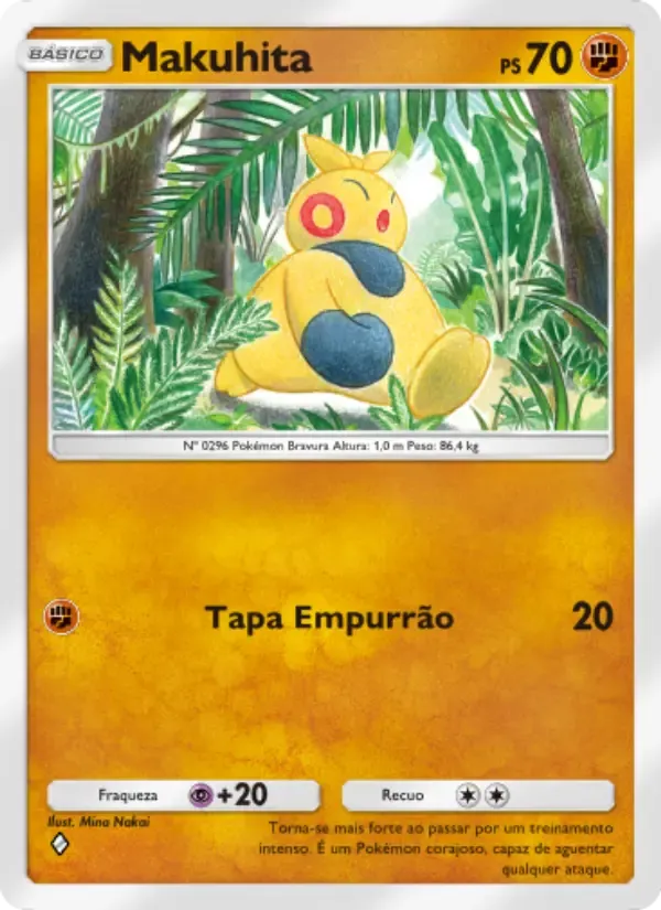 Makuhita card in Portuguese