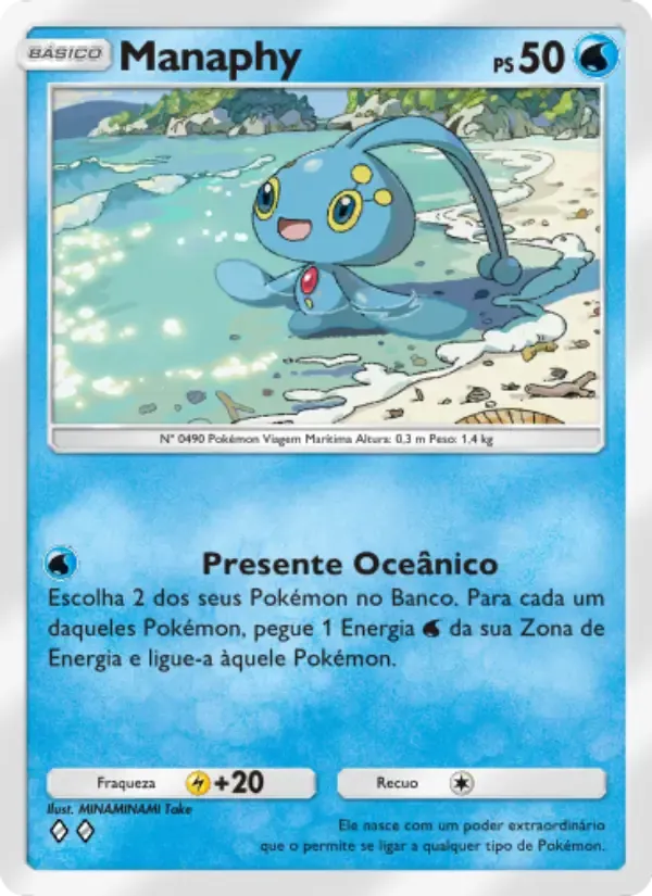 Manaphy card in Portuguese