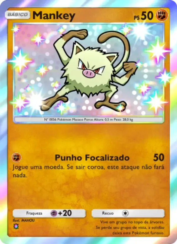 Carta di Mankey in Portoghese