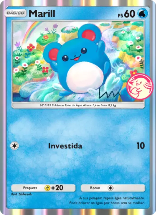 Marill card in Portuguese