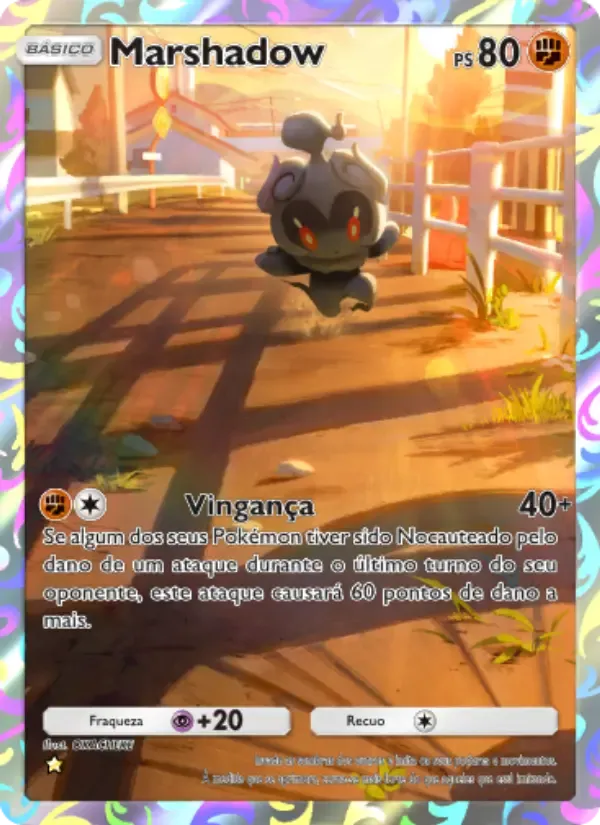 Marshadow card in Portuguese