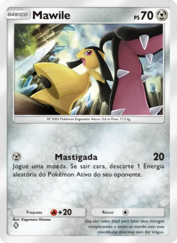 Mawile card in Portuguese
