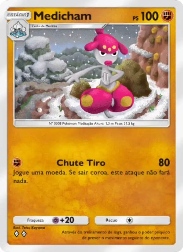 Medicham card in Portuguese