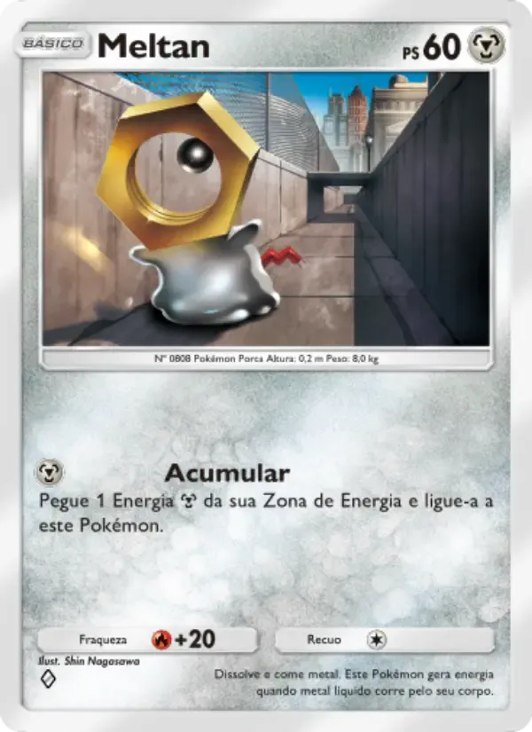 Meltan card in Portuguese