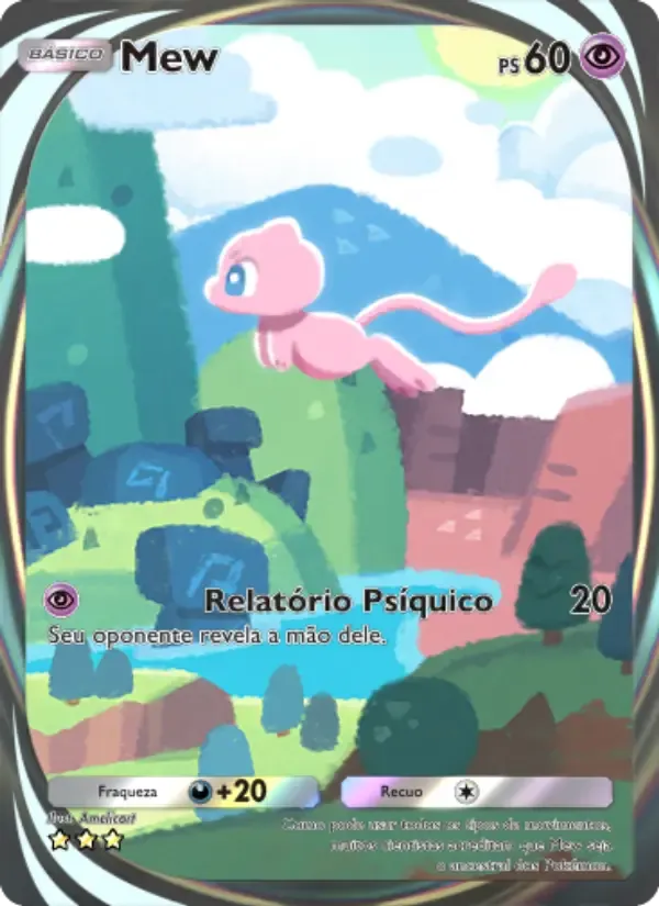 Mew card in Portuguese
