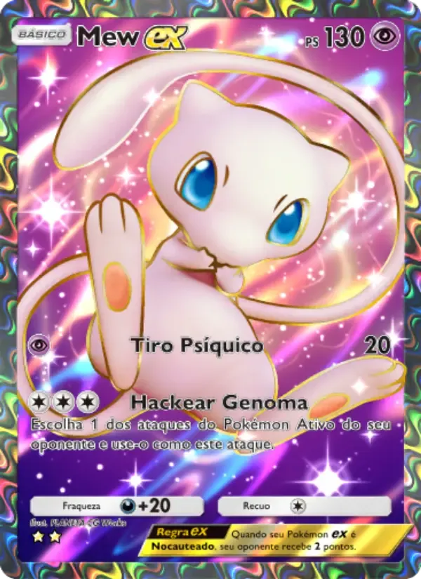 Mew ex card in Portuguese
