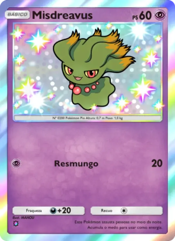 Misdreavus card in Portuguese
