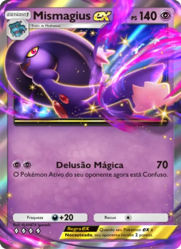Mismagius ex card in Portuguese