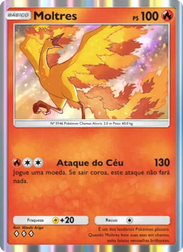 Moltres card in Portuguese