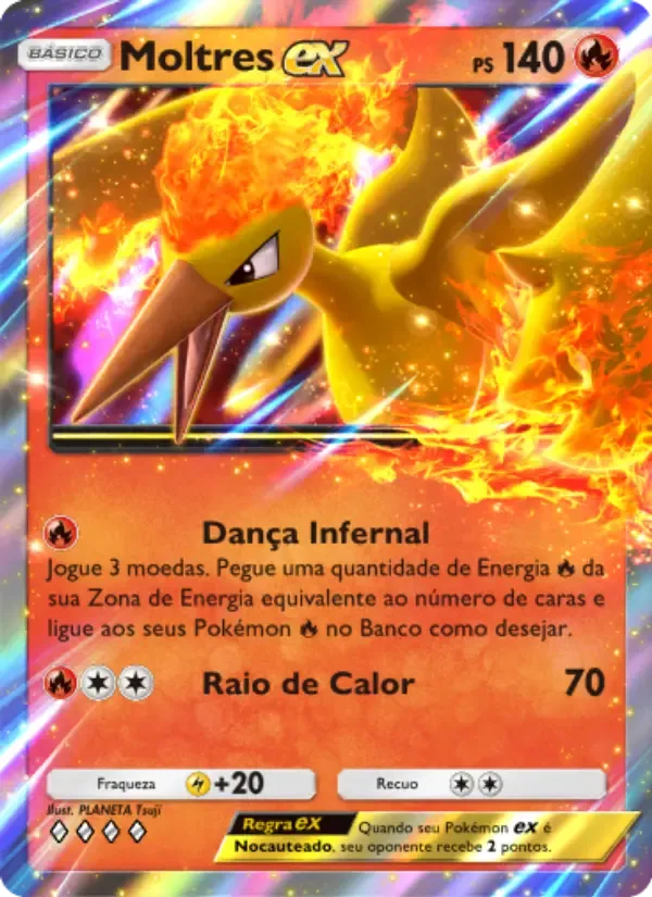 Moltres ex card in Portuguese