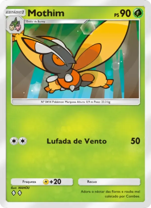 Mothim card in Portuguese