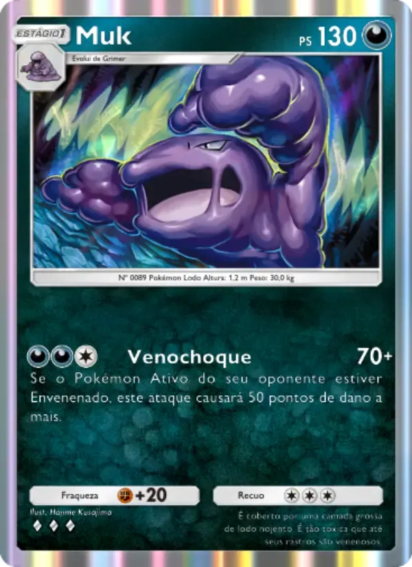 Muk card in Portuguese