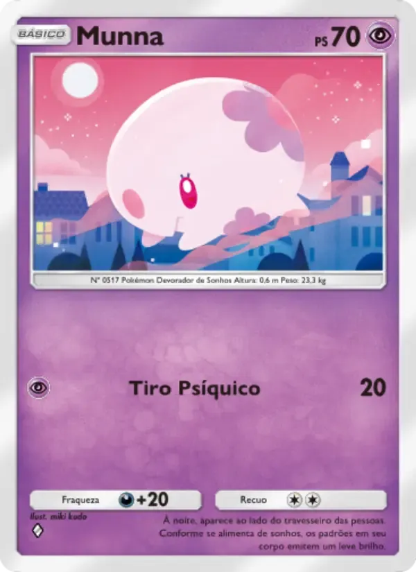 Munna card in Portuguese