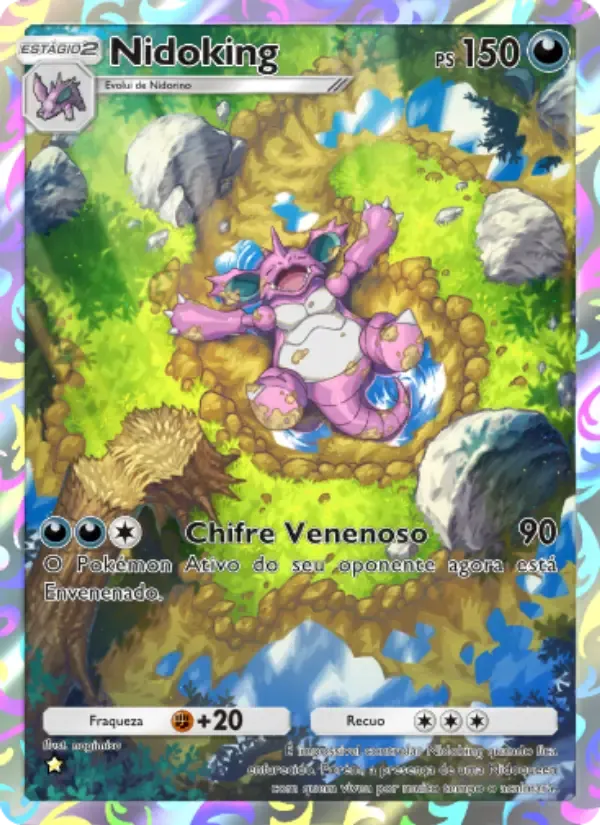 Nidoking card in Portuguese
