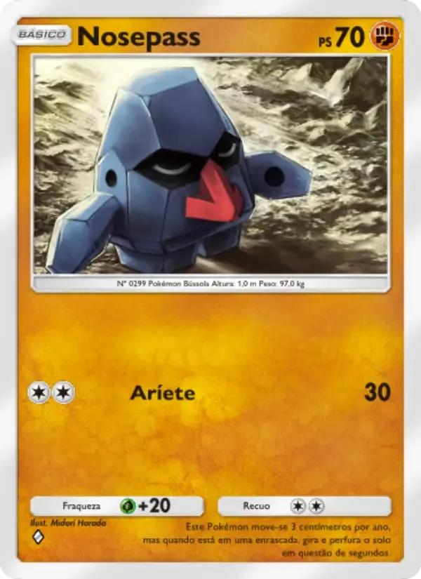 Nosepass card in Portuguese