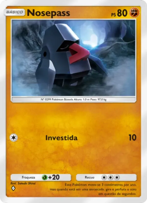 Nosepass card in Portuguese