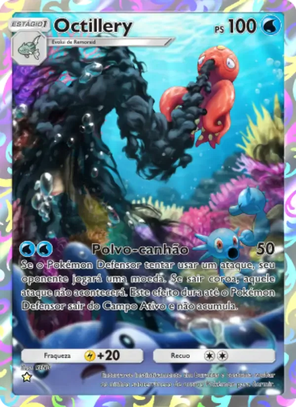 Octillery card in Portuguese