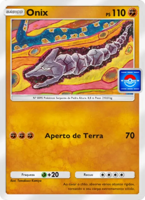 Onix card in Portuguese