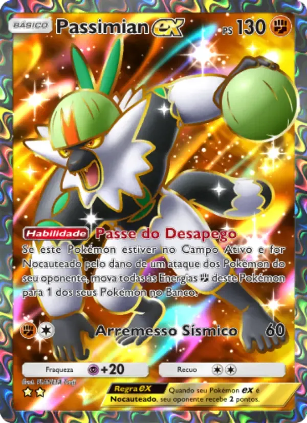 Passimian ex card in Portuguese